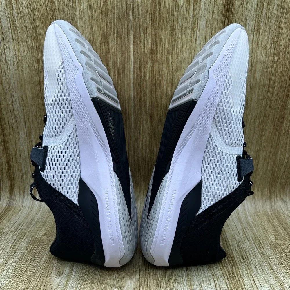 Under Armour Project Rock BSR 2 Men's Size 14.5 White Black Shoes 3025081-100‎